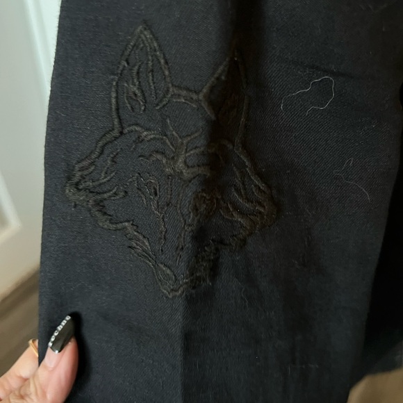 Zadig & Voltaire military style  Black Button Down Shirt - Picture 4 of 13